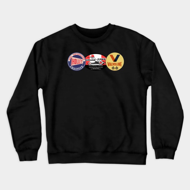 Vintage Race Decal Crewneck Sweatshirt by Midcenturydave